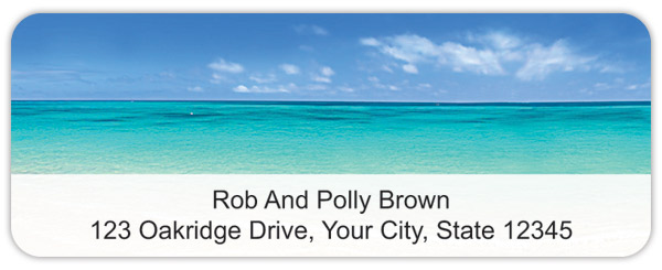 Escape to Paradise Address Labels