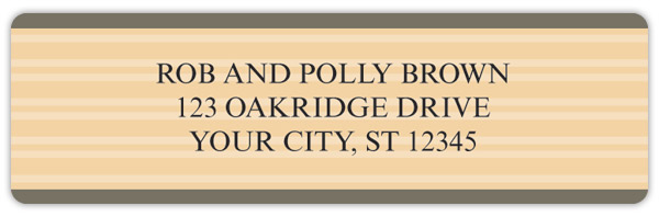 Timeless Stripes Address Labels