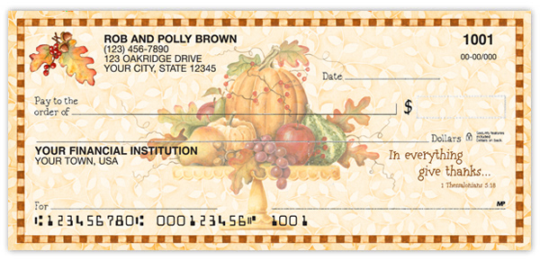 Autumn Blessings Checks