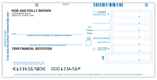 Personal Deposit Slips