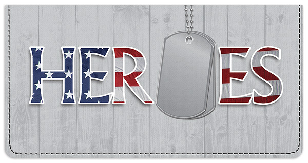 Heroes Checkbook Cover