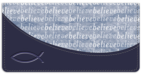 Believe Checkbook Cover
