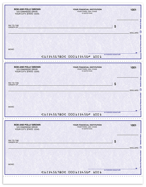 Purple Laser Draft Checks