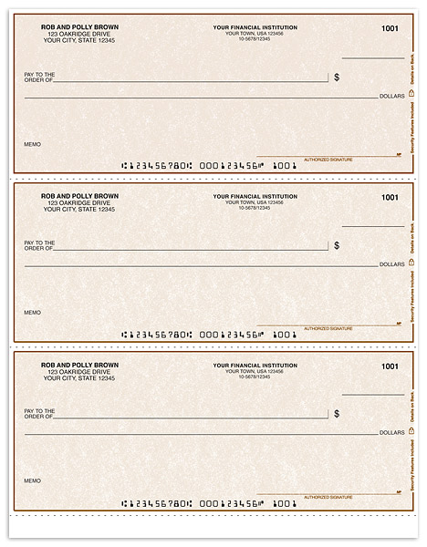 Tan Laser Draft Checks