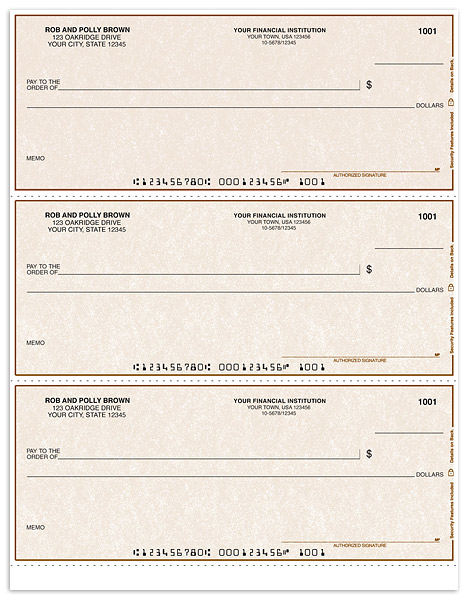 Tan Laser Draft Checks