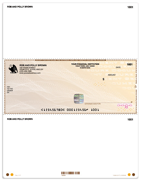 High Security Laser Check in Middle -Tan Safety