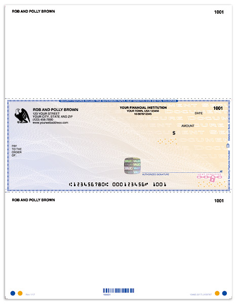 High Security Laser Check in Middle - Blue Safety