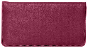 Red Leather Checkbook Cover