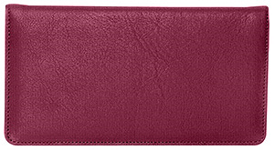 Red Leather Checkbook Cover
