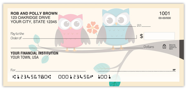Whimsical Owls Checks
