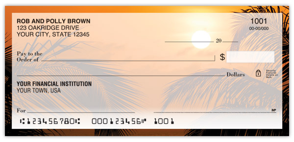 Caribbean Paradise Checks