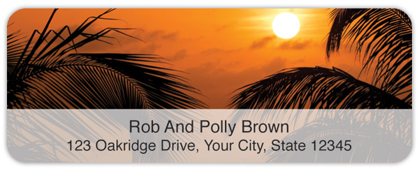 Caribbean Paradise Address Labels