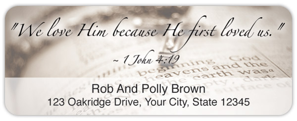 Bible Reflections Address Labels